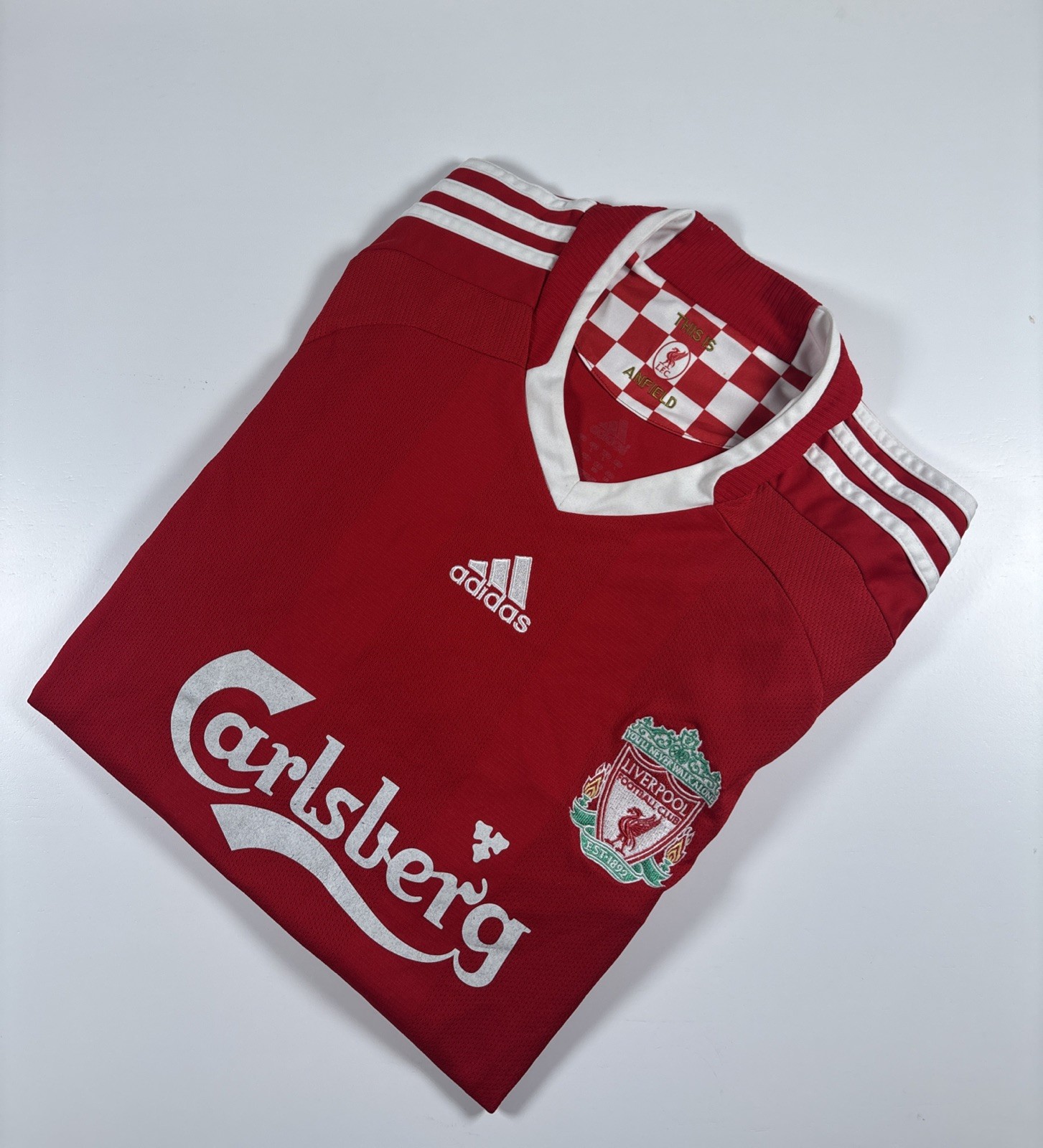 Authentic Adidas Liverpool 2008/09 Home Shirt. Size Large. for sale on Ebay