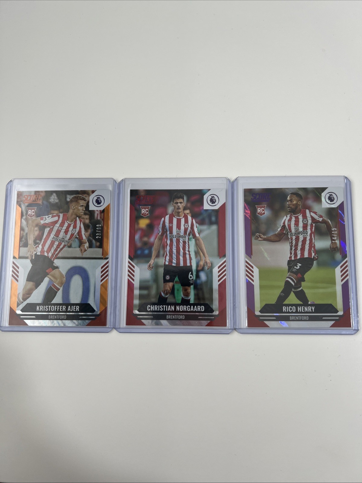 2021-22 Panini Score Soccer Brentford FC 3x Trading Card Bundle for sale on Ebay