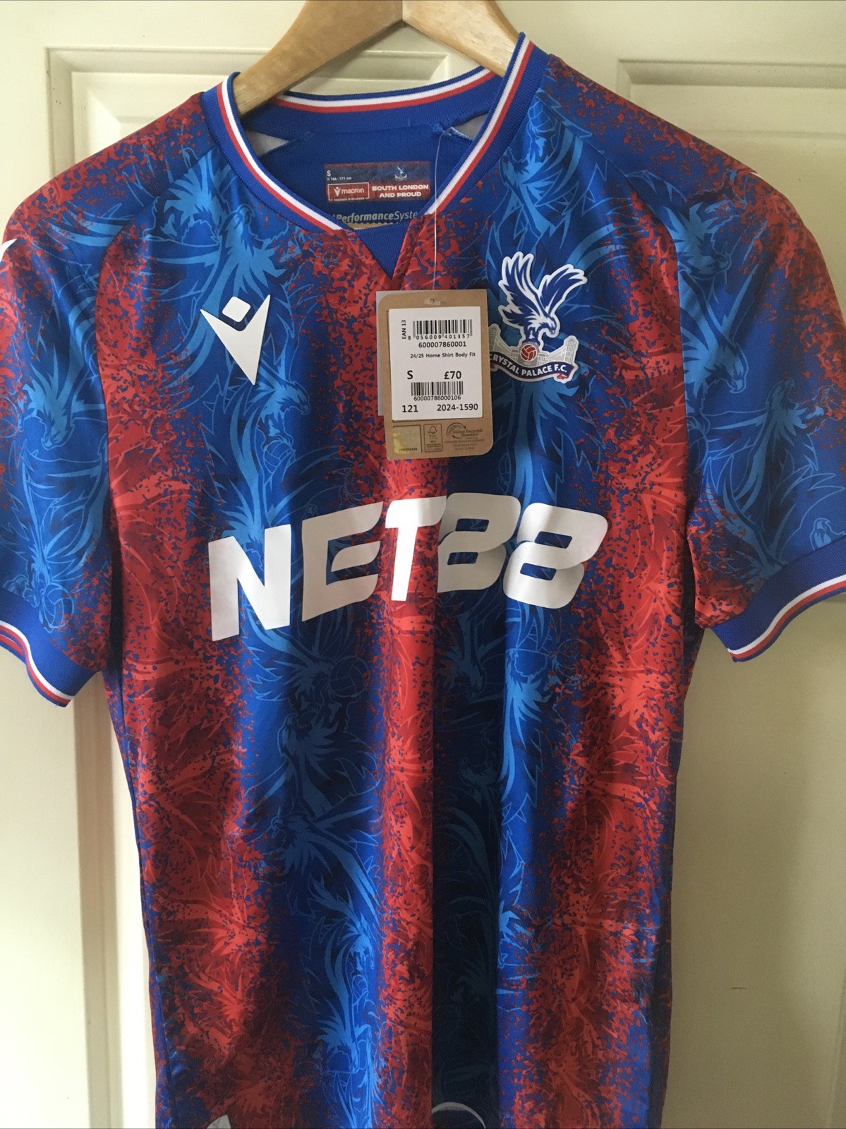 Genuine Replica Crystal Palace FC 2025 Shirt Jersey - Small Brand New With Tags for sale on Ebay