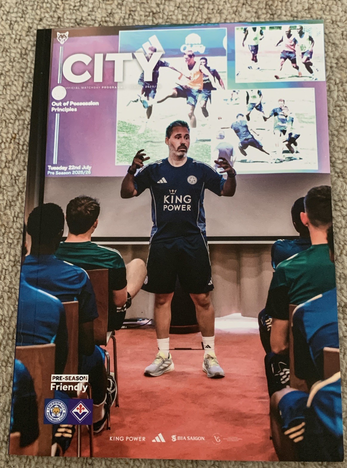 LEICESTER CITY v FIORENTINA 03.08.25 PRE-SEASON FRIENDLY GAME  PROGRAMME for sale on Ebay