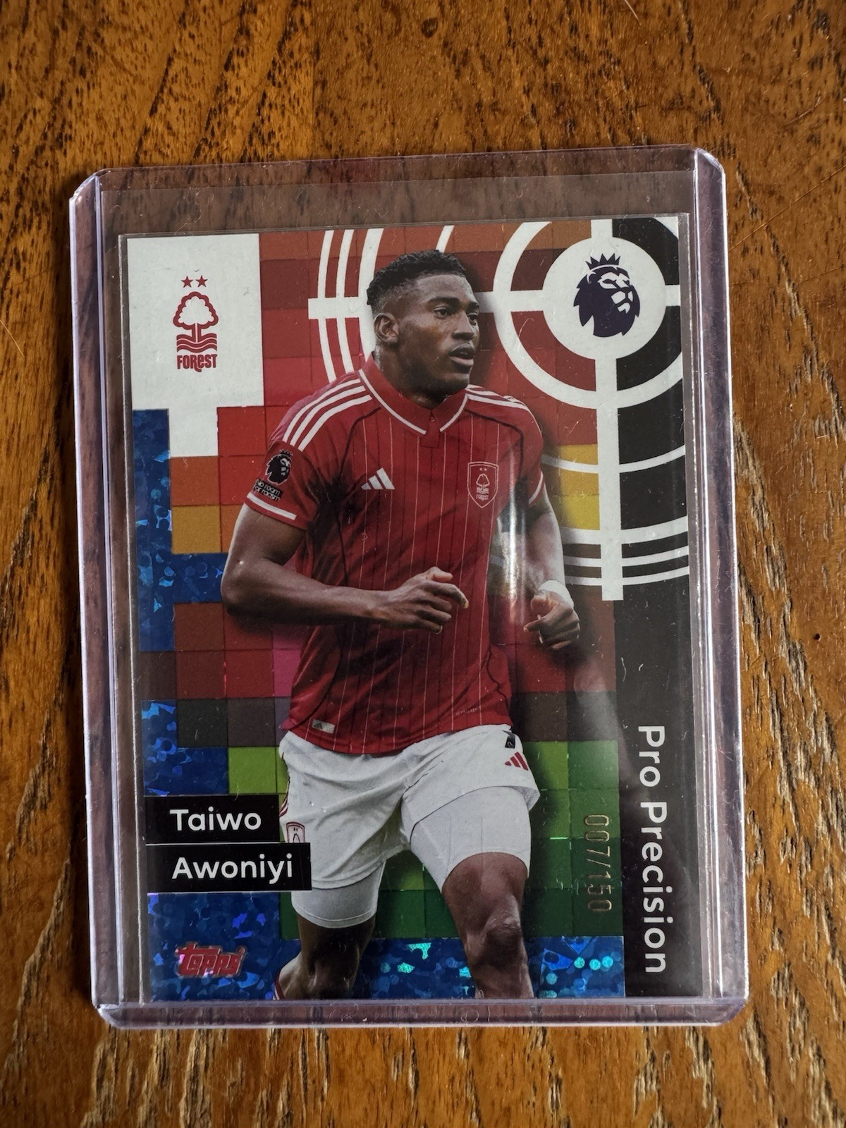 Taiwo Awoniyi Blue 7/150 Pro Precision Topps Premier League 2026 Notts Forest for sale on Ebay