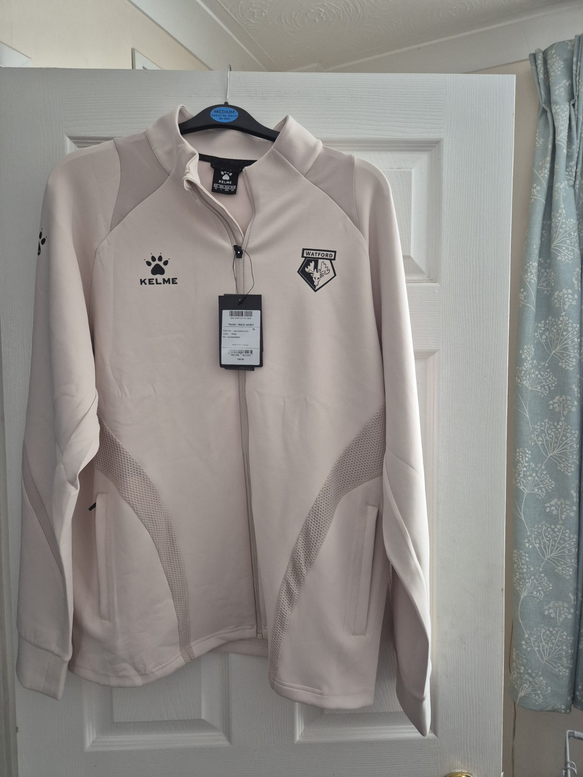 Watford FC KELME TRAVEL TRACK JACKET - XL - BNWT With 2 Zipped Pockets for sale on Ebay