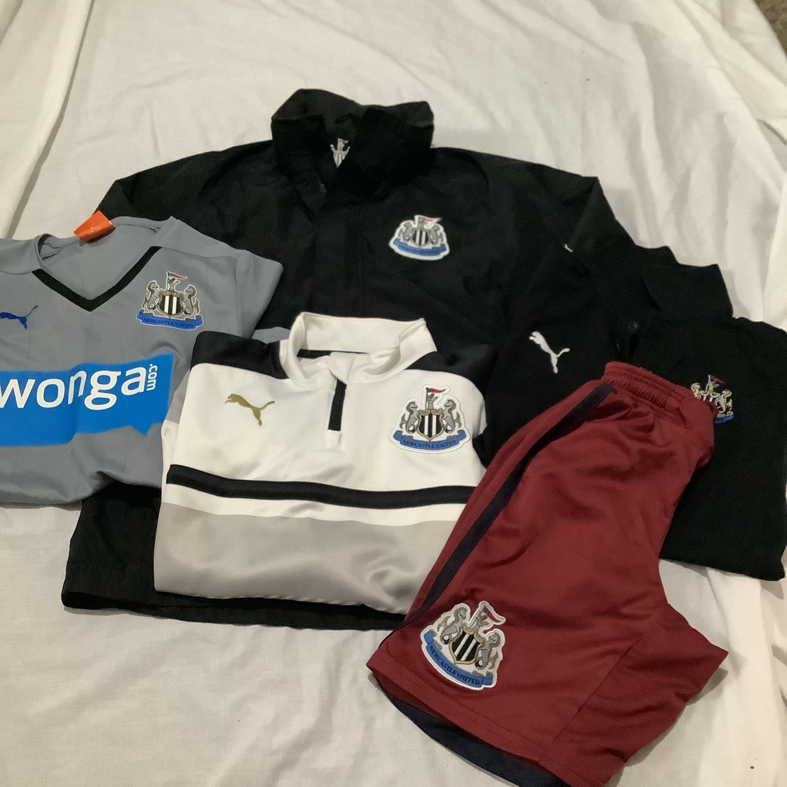 Newcastle United Football Shirts And Training Bundle Age 10-12yrs for sale on Ebay