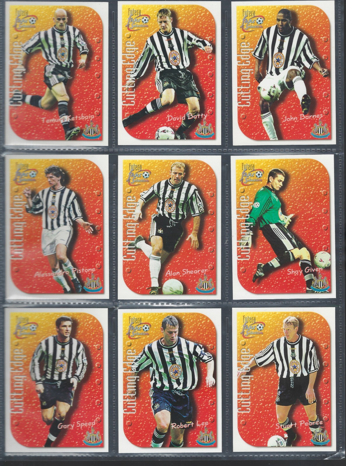 FUTERA 1999 FANS SELECTION - NEWCASTLE UNITED  COMPLETE 99 CARD SET -EX for sale on Ebay