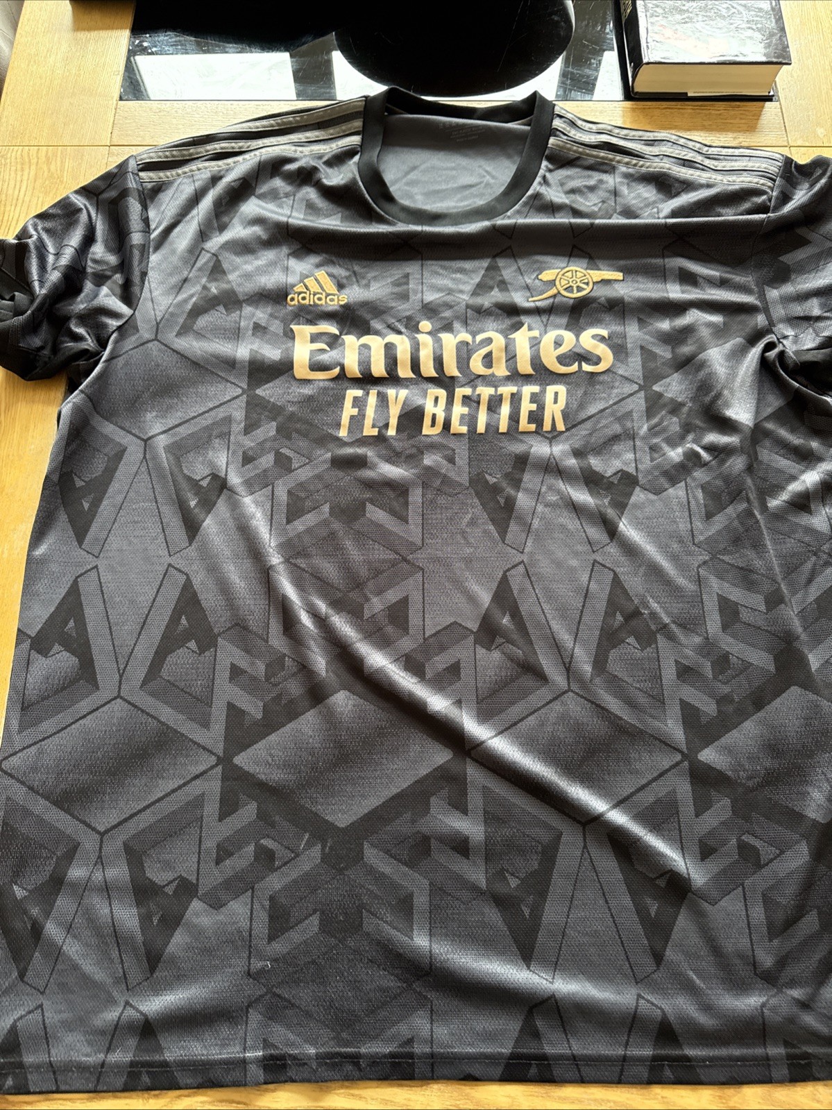 Arsenal 2022/2023 Adidas Black Away Kit XL for sale on Ebay