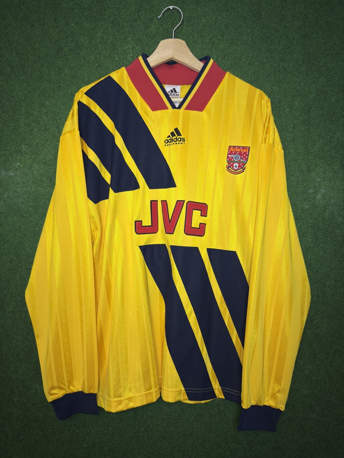 Original Arsenal 1993 Away Football Shirt Long Sleeve MEDIUM ADIDAS REISSUE for sale on Ebay