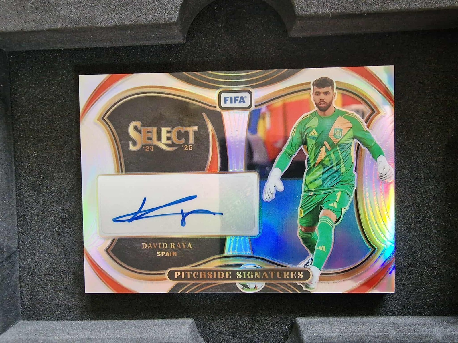 Panini Select 24-25 2025 David Raya Pitchside Signatures Auto Arsenal Spain for sale on Ebay