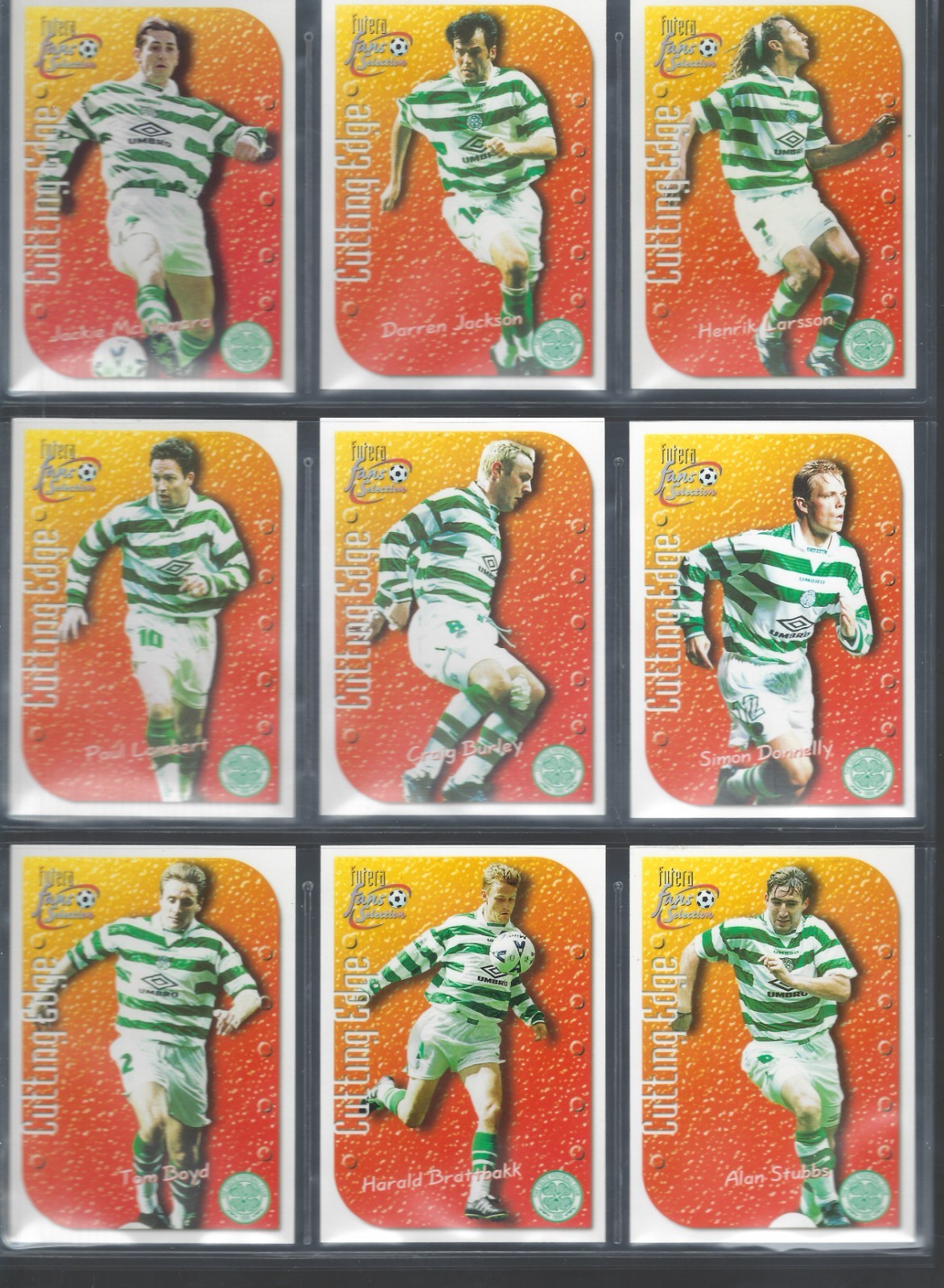 FUTERA 1999 FANS SELECTION - CELTIC  COMPLETE 99 CARD SET -EX for sale on Ebay