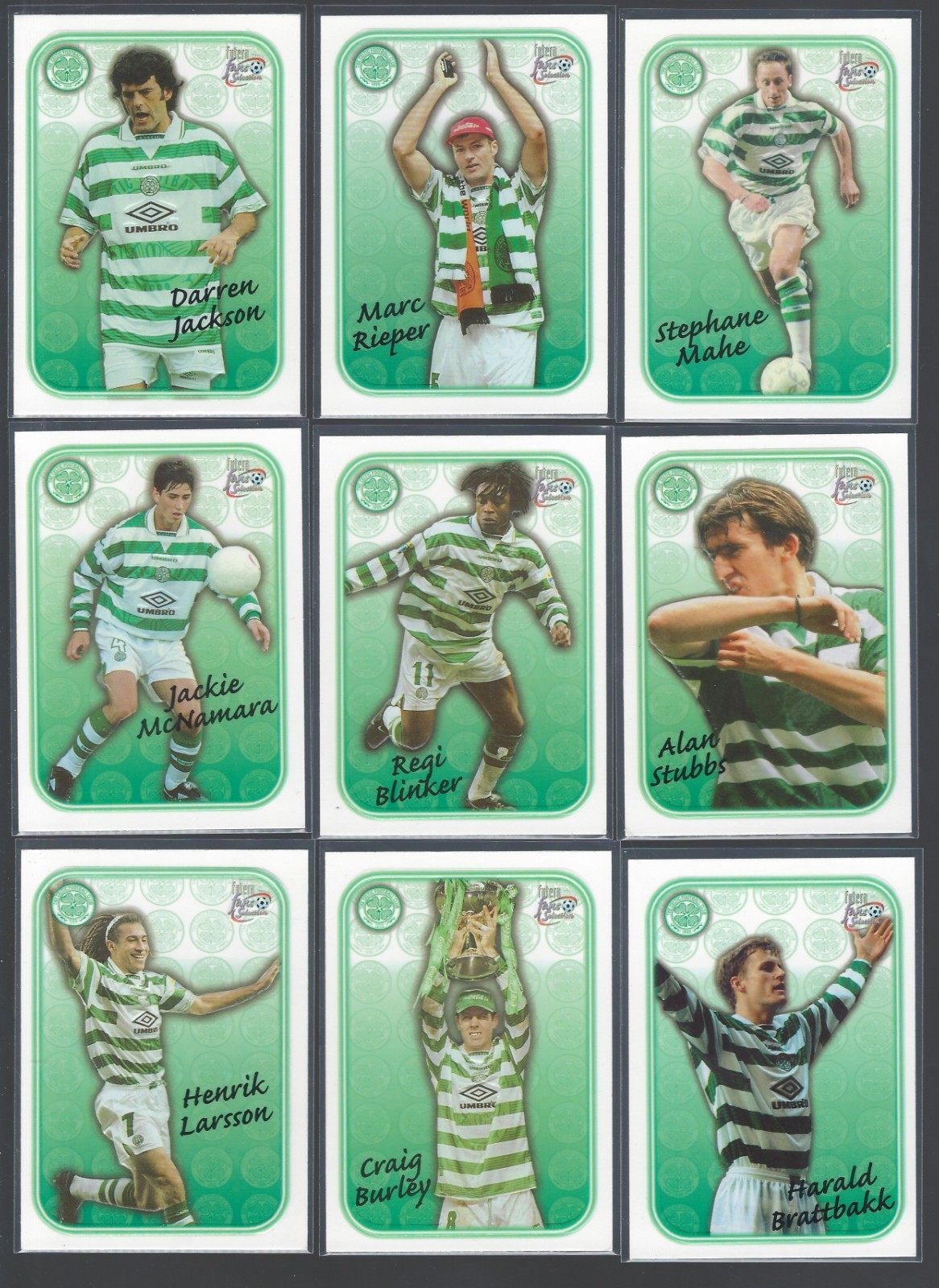 FUTERA 1997 FANS SELECTION - CELTIC  COMPLETE SPECIAL EDITION EMBOSSED CHASE SET for sale on Ebay