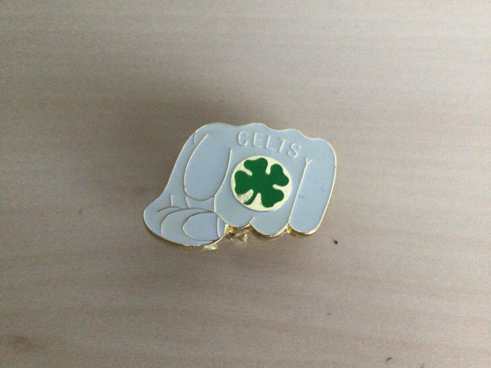 Celtic fc badge - old badge - Celts - fist - white for sale on Ebay