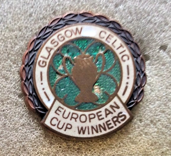 Celtic Football Club European Cup Winners Badge for sale on Ebay