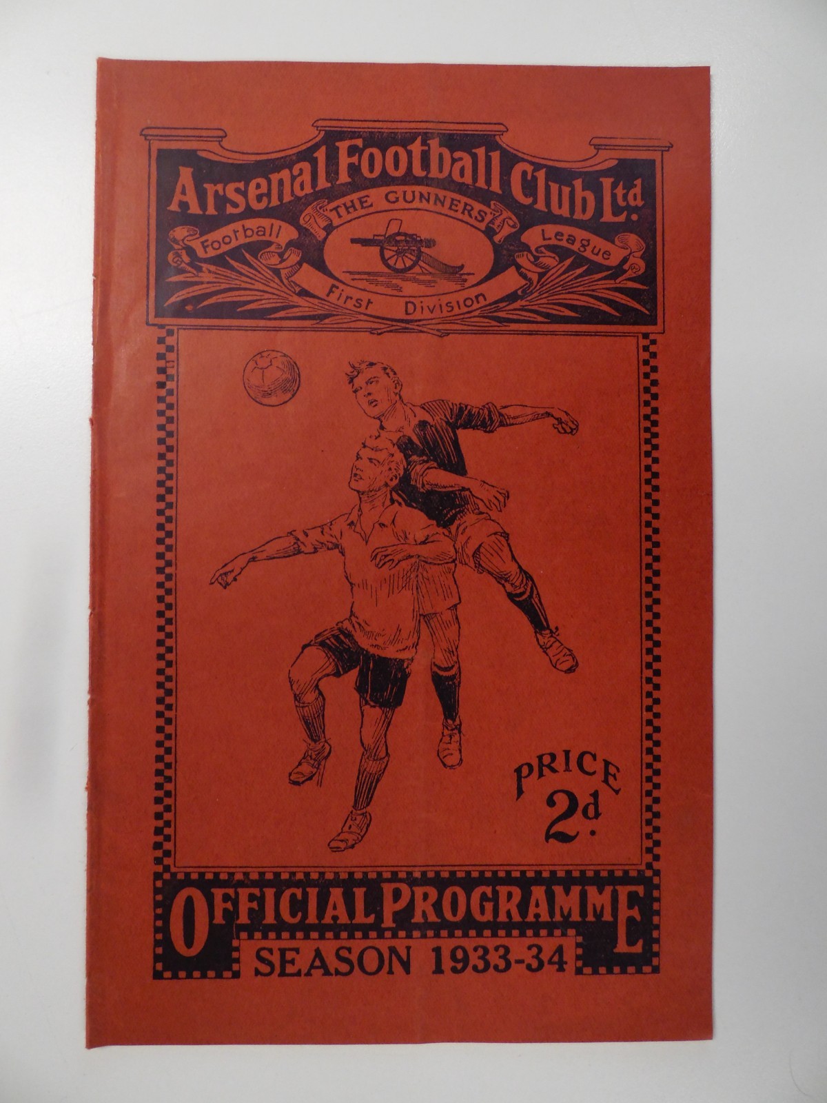 ARSENAL v AUSTRIA VIENNA | 1933/1934 | FRIENDLY | 4 DEC 1933 | UK FREEPOST for sale on Ebay