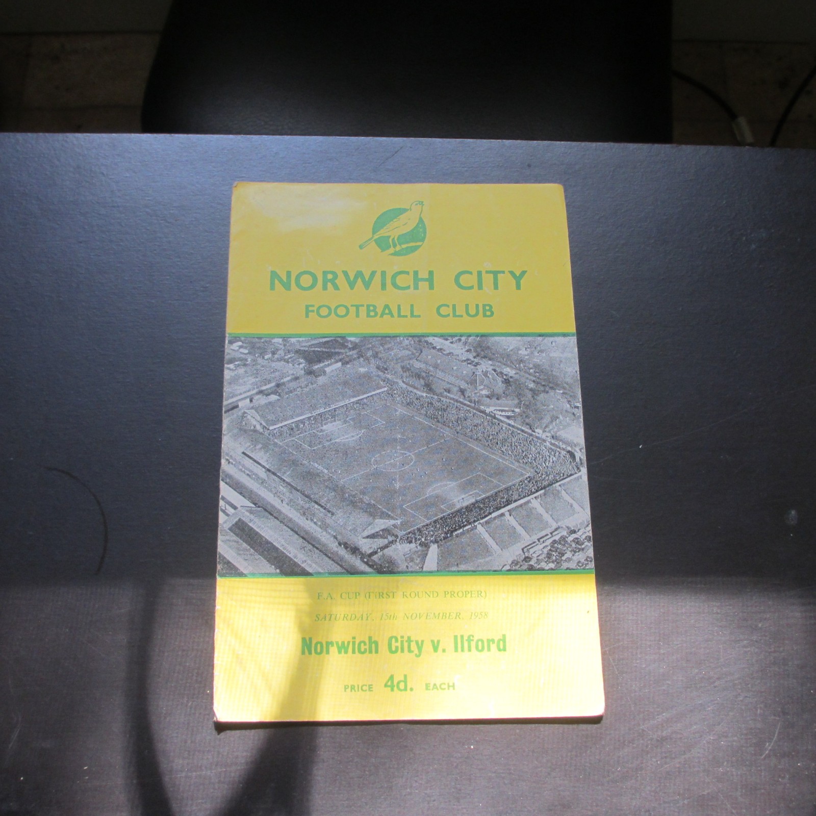 Norwich v Ilford FA Cup 1st Rd 1958/9 for sale on Ebay