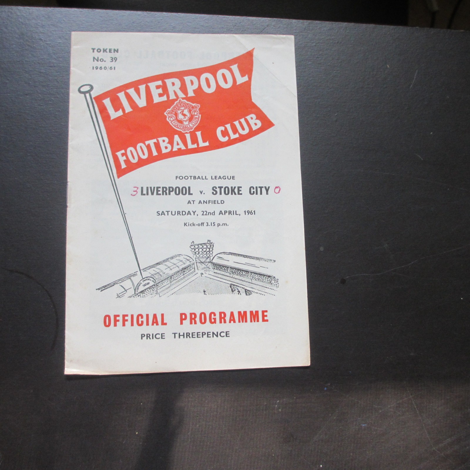 Liverpool v Stoke Div 2 1960/1 for sale on Ebay