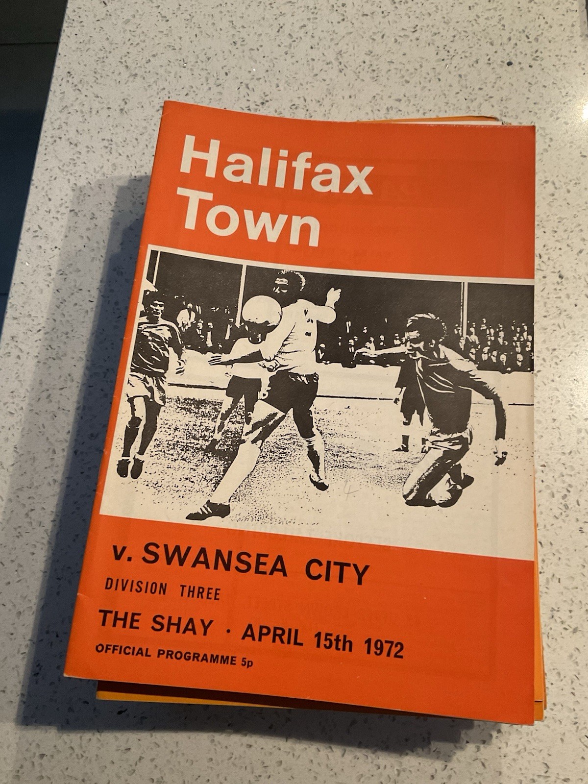 Halifax Town v Swansea City 15th Apr 1972 for sale on Ebay