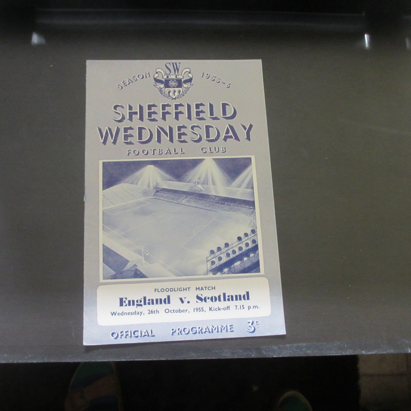 Football League (England) v Scottish League 1955/6 at Hillsbrough for sale on Ebay