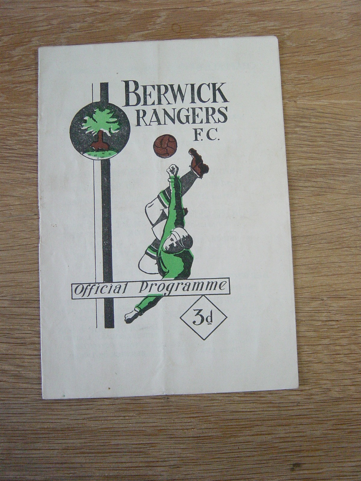 1951/52 BERWICK RANGERS v ST JOHNSTONE for sale on Ebay