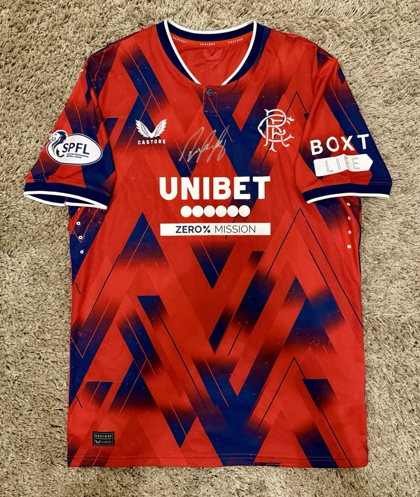 Glasgow Rangers 23/24 Ryan Jack Signed Match Shirt for sale on Ebay