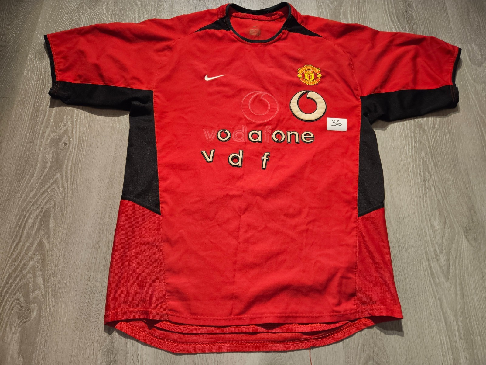 Mens Nike Manchester United Home football shirt 2002 - 2004 Size L for sale on Ebay