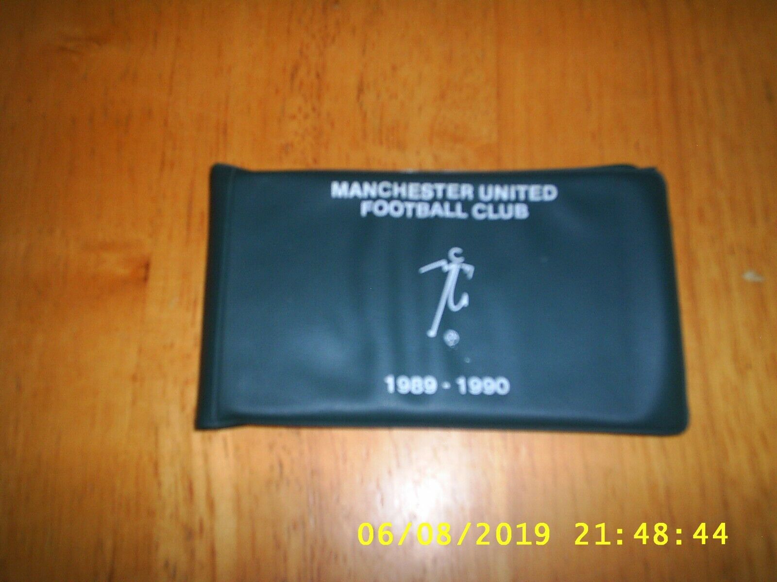 MANCHESTER UNITED 1989/90 STICKMAN SEASON TICKET BOOK + GREEN WALLET + VOUCHERS for sale on Ebay