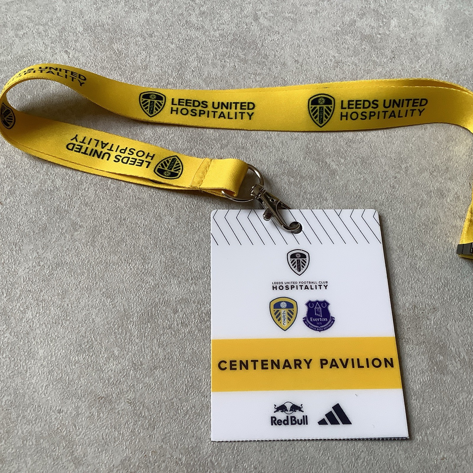 LEEDS UNITED V EVERTON PREMIER LEAGUE MATCH HOSPITALITY LANYARD 18/08/2025 for sale on Ebay