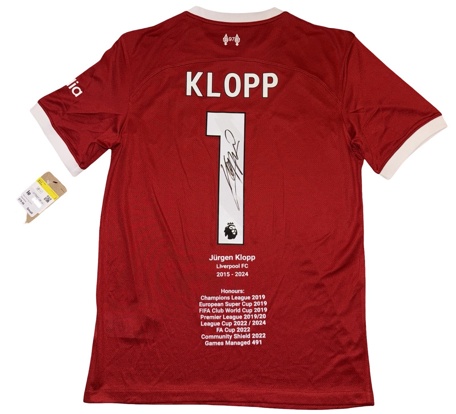 Jurgen Klopp Signed 23/24 Liverpool Honours Shirt for sale on Ebay