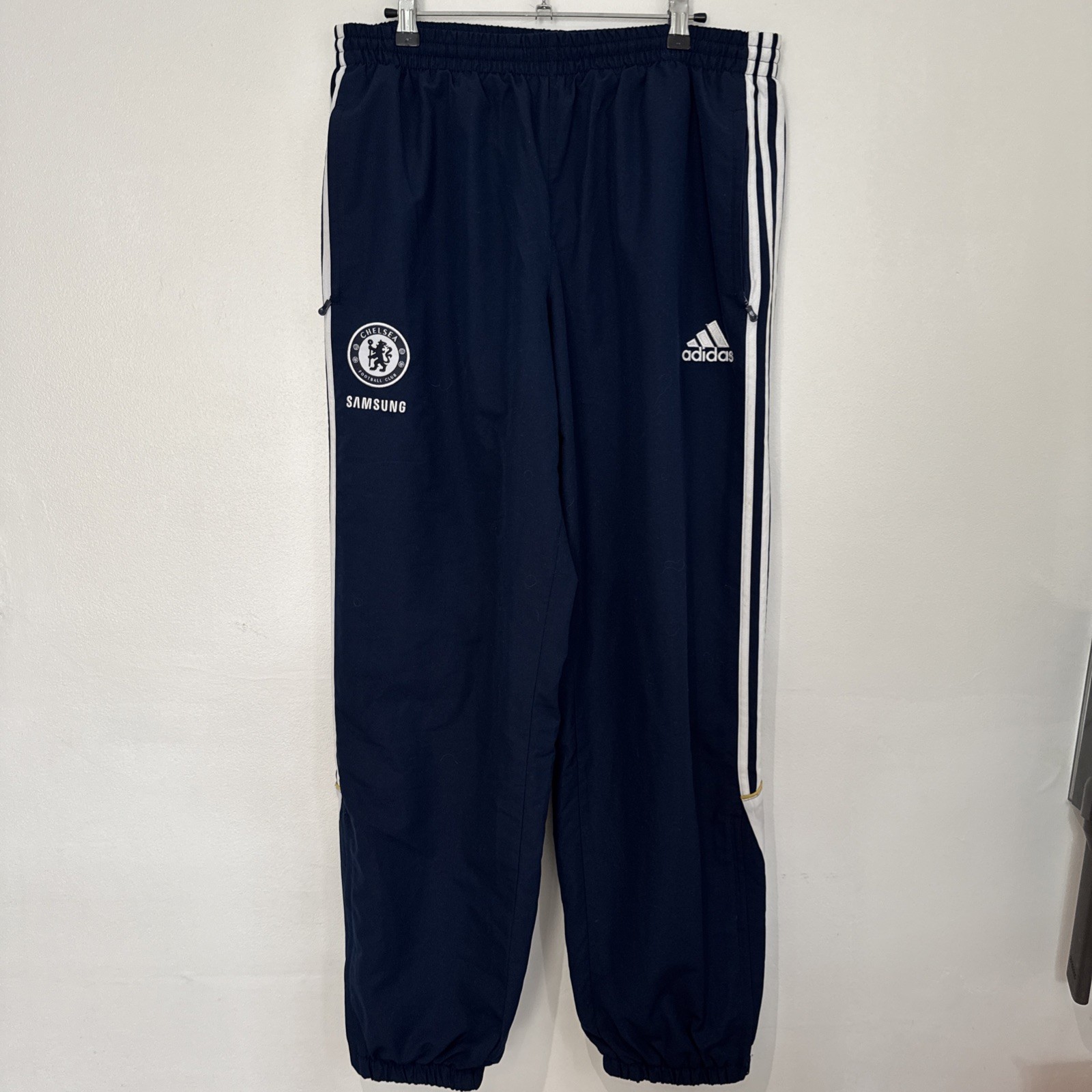 Chelsea FC Adidas Samsung Mens Blue Tracksuit Bottoms Joggers - Size 40 Inch  for sale on Ebay