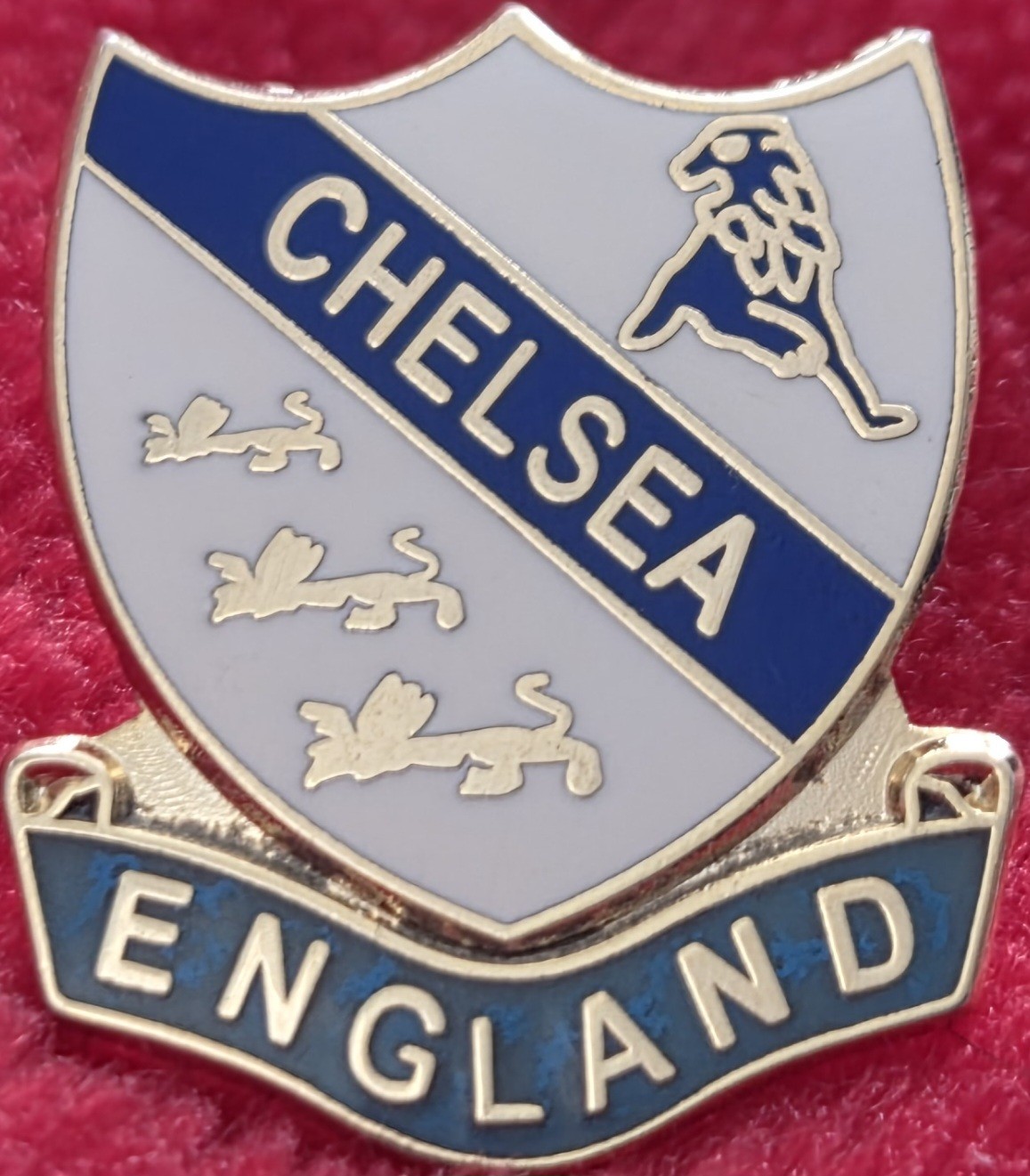 Chelsea FC Badge - CHELSEA ENGLAND SHIELD BADGE  for sale on Ebay