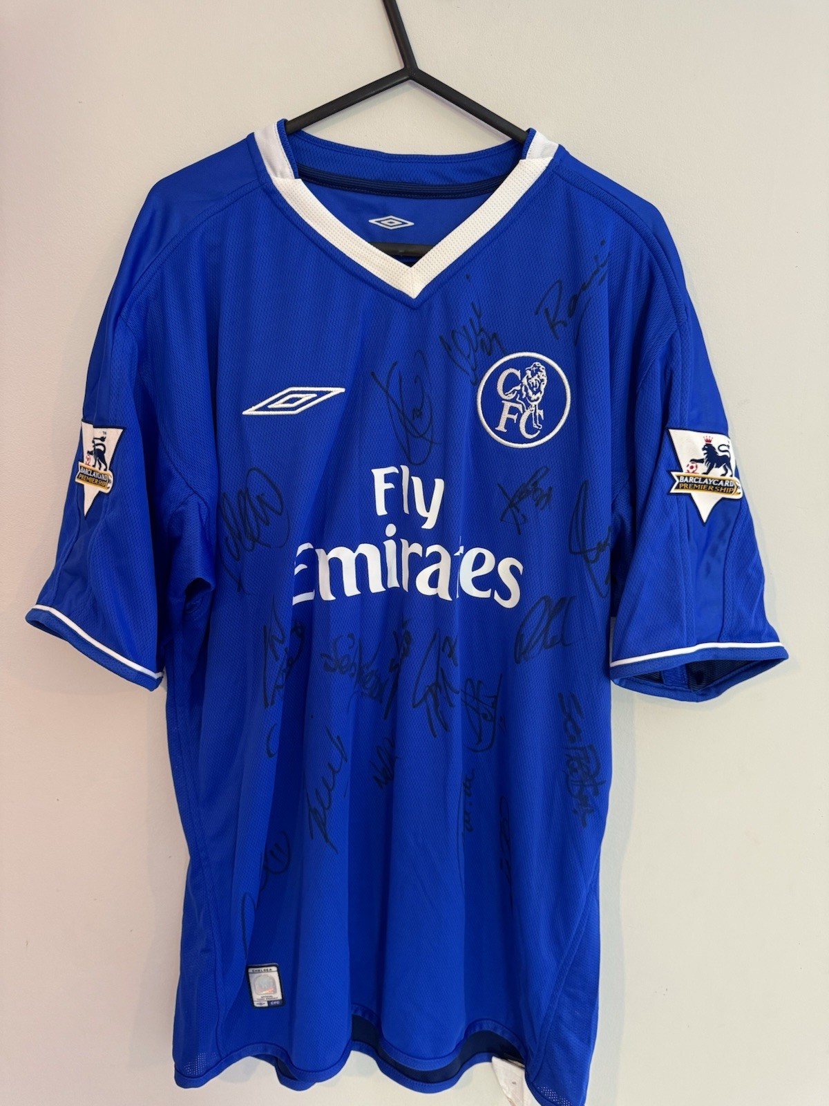 Signed Chelsea shirt 2003/04 - Read Description - Large, Reversible for sale on Ebay