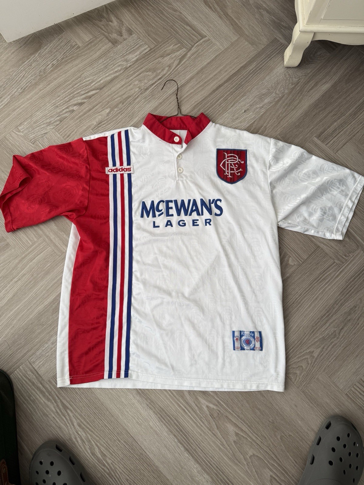 GLASGOW RANGERS FC 1996/1997 ADIDAS AWAY SHIRT XL JERSEY VINTAGE AUTHENTIC RETRO for sale on Ebay