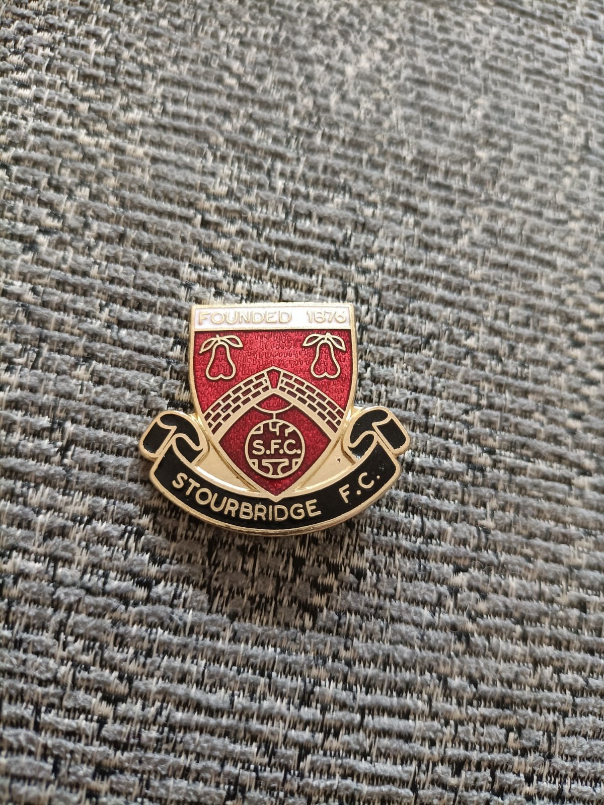 Stourbridge Fc 1980's enamel pin badge for sale on Ebay