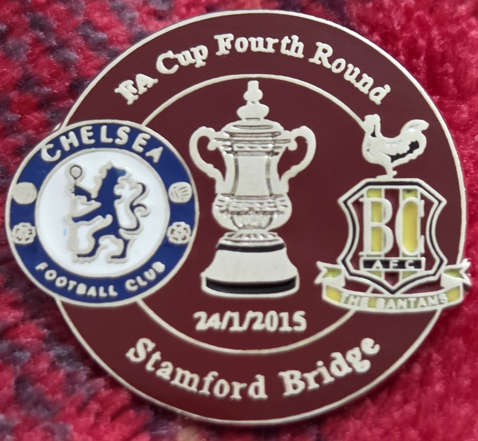 Chelsea FC Badge -  CHELSEA v BRADFORD CITY - 2014/15 FA CUP MATCH BADGE  for sale on Ebay
