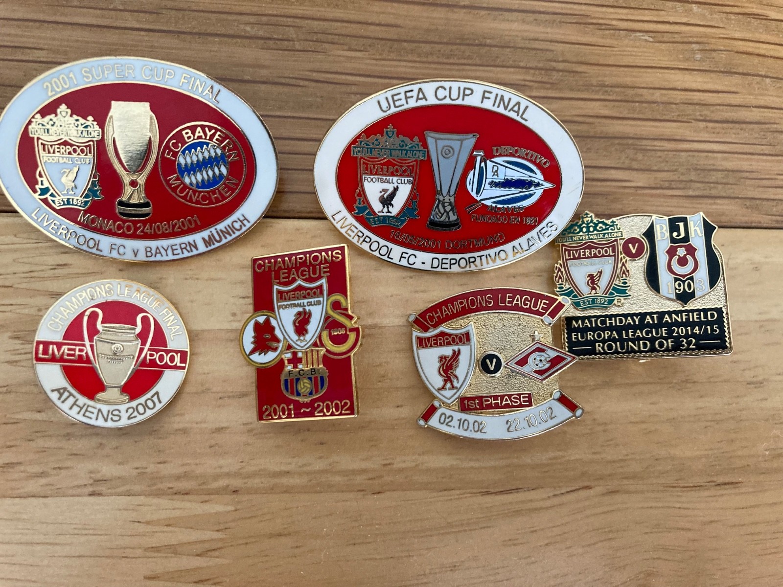 6x  Liverpool Football Club Pin Badges for sale on Ebay