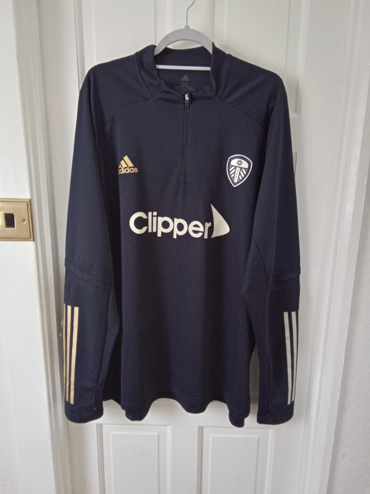 Leeds United adidas 1/4 Zip Training Top Size 3XL for sale on Ebay