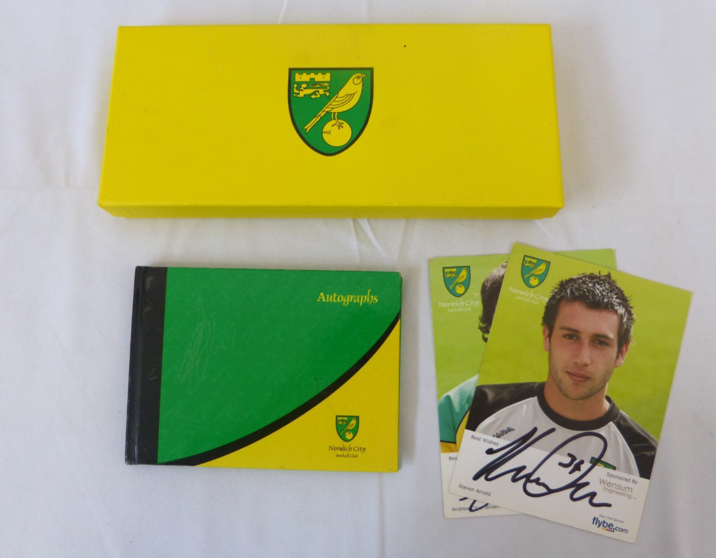 Norwich City Football Club Official Autograph Book & Canaries Socks  (C47) for sale on Ebay