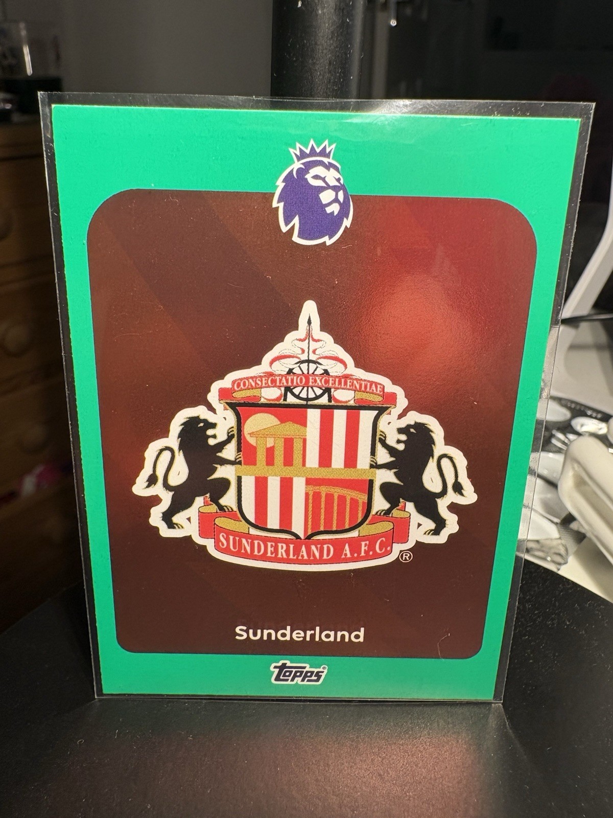 Topps Premier League 2025/26 - Sunderland Badge Green Parallel - Mint Condition for sale on Ebay