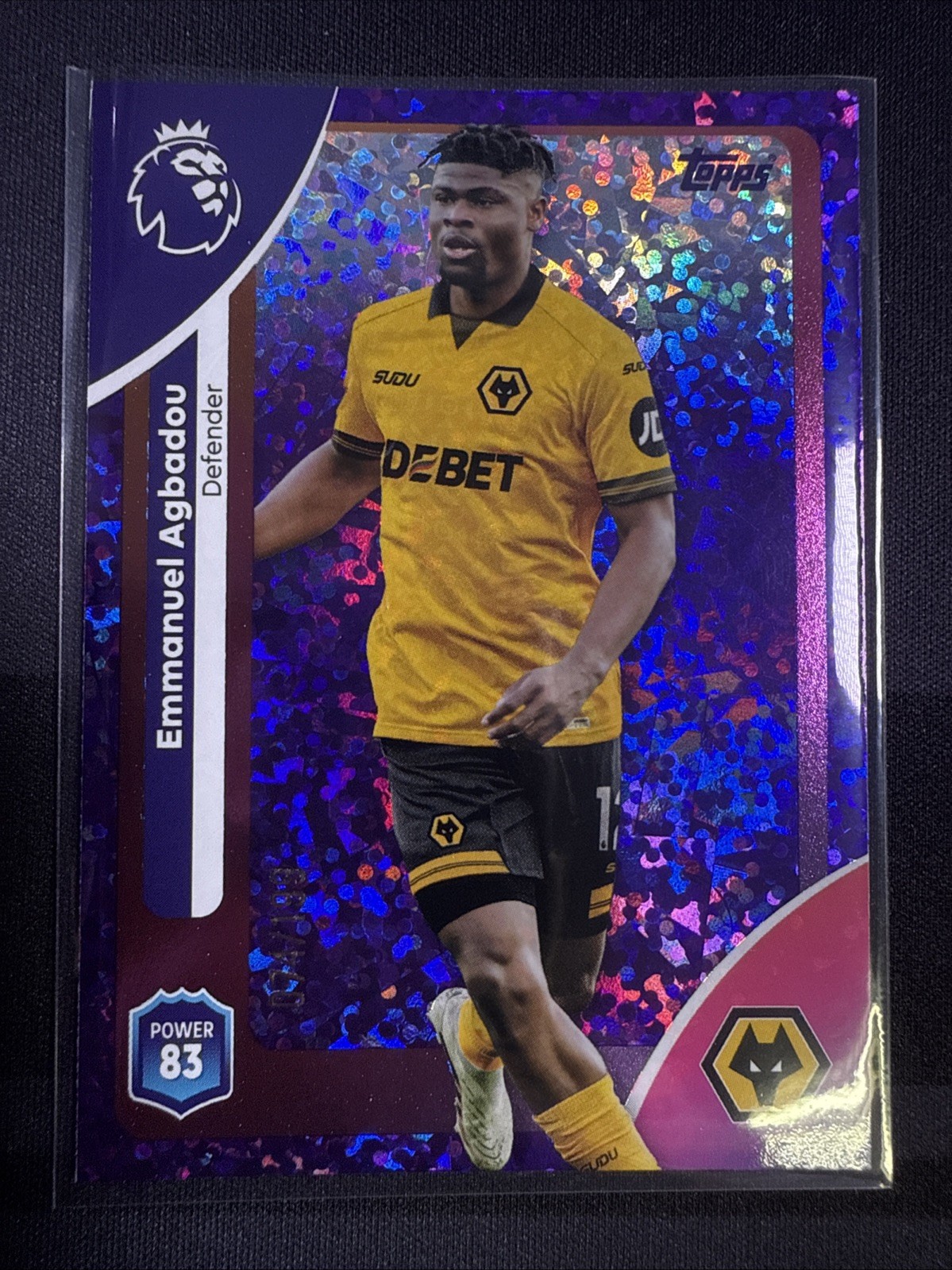 Topps Premier League 2026 Emmanuel Agbadou Parallel 74/199 Wolves #293 for sale on Ebay