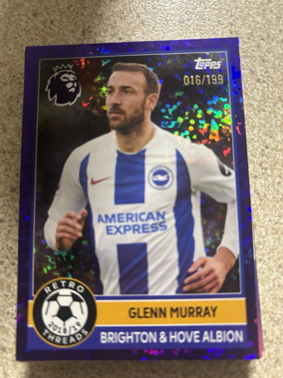 Topps Glenn Murray Retro Threads Premier League Brighton Numbered 16/199 for sale on Ebay