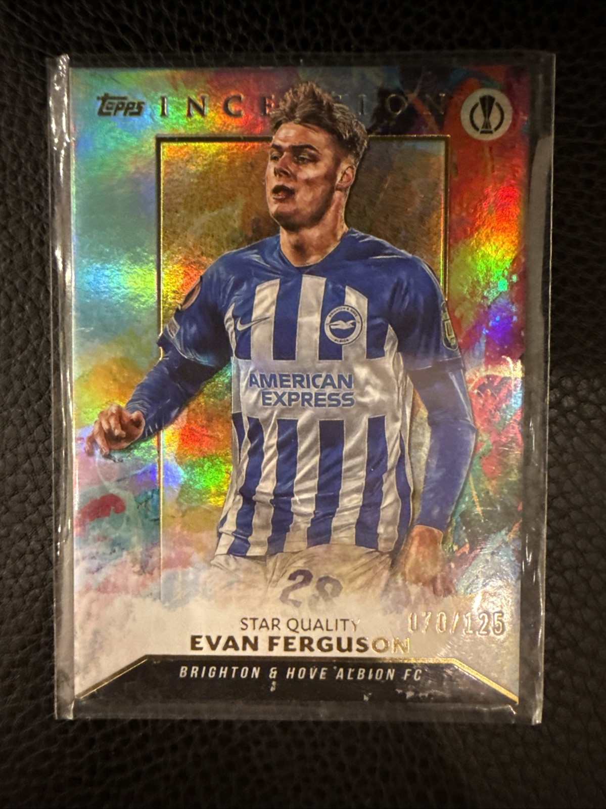 Evan Ferguson Topps Inception 070/125 Brighton & Hove Albion FC TCG Panini for sale on Ebay