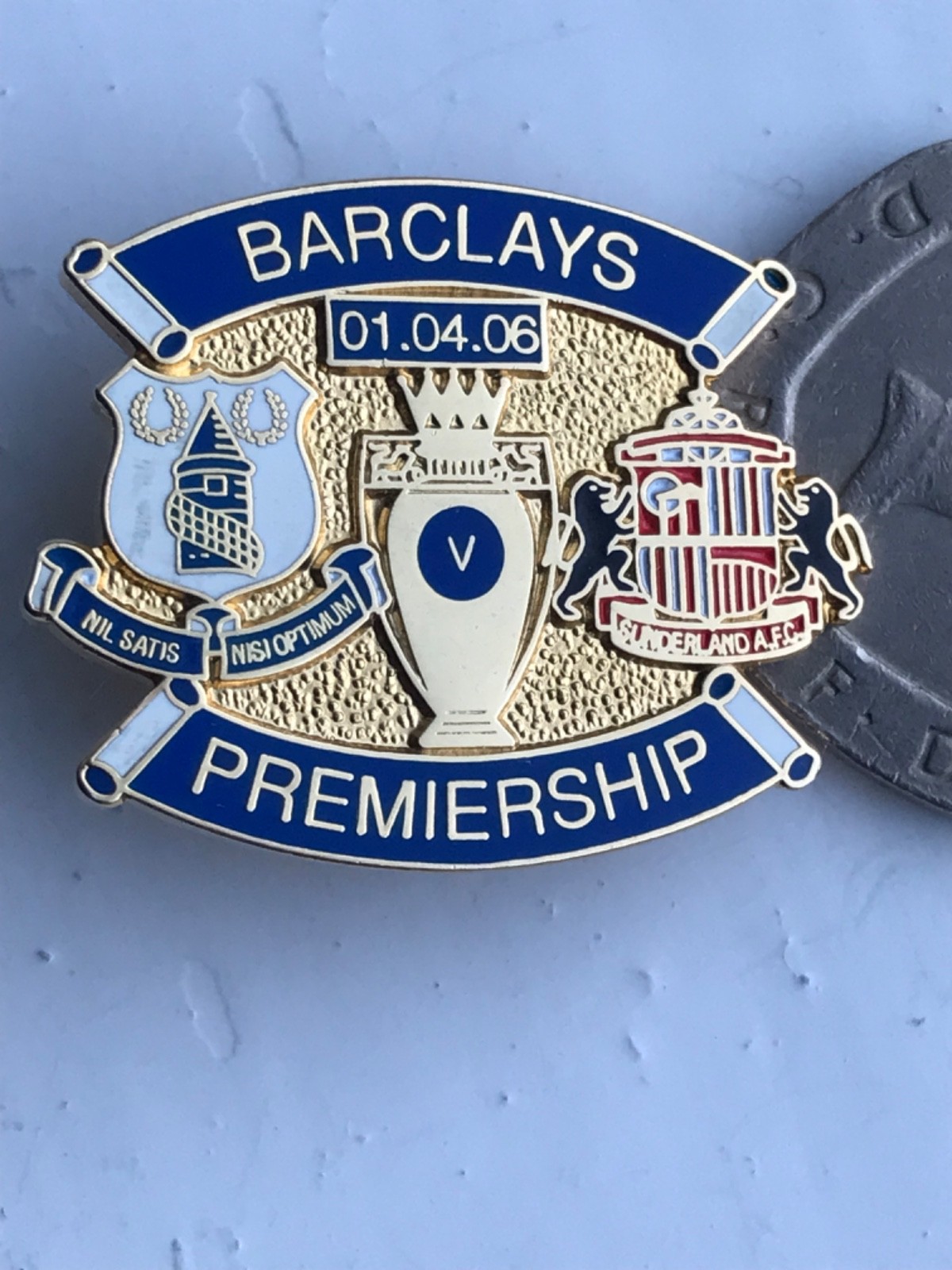 Everton v Sunderland Enamel Pin Badge for sale on Ebay