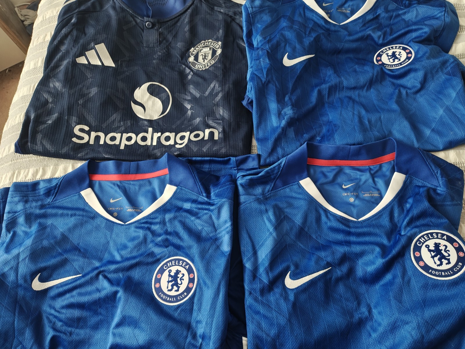 3 Chelsea.. 1 Man United...All BNWTS for sale on Ebay