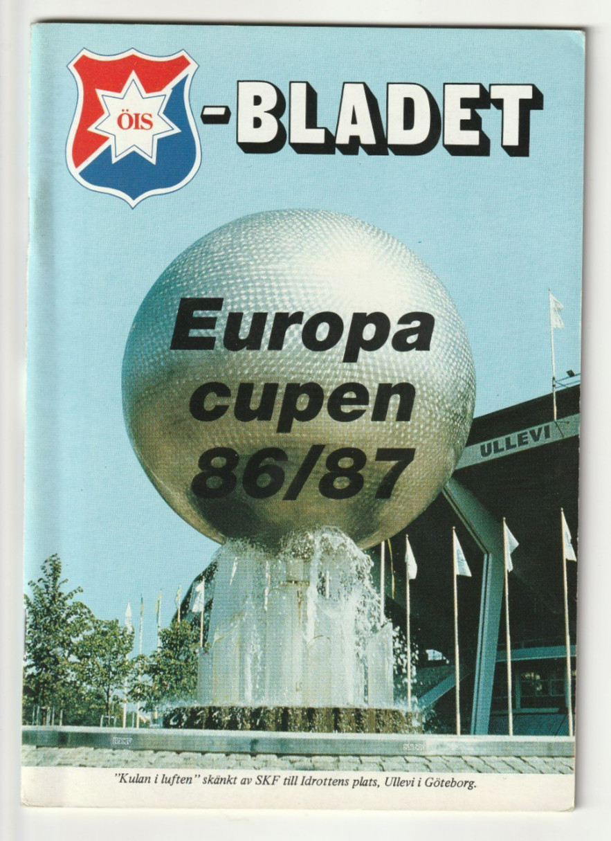 1986/87 EUROPEAN CUP ORGRYTE IS v BFC DYNAMO (BERLIN) DDR for sale on Ebay