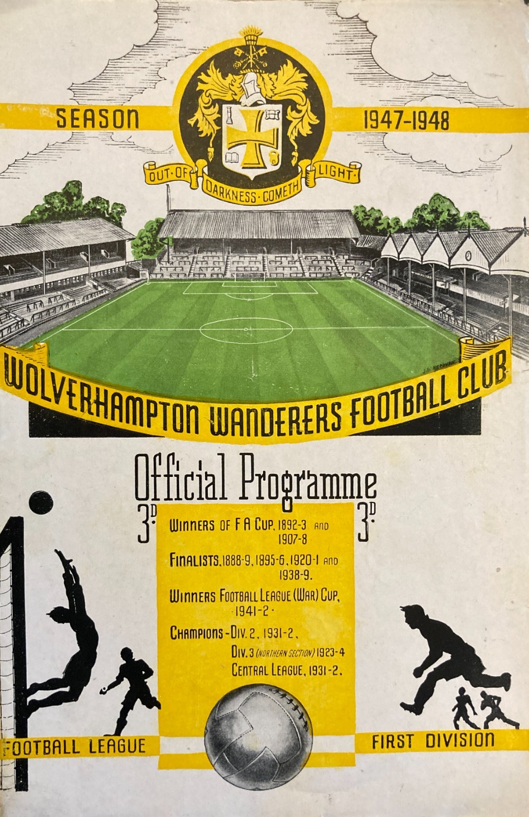 Wolverhampton Wanderers v Grimsby Town Div 1 1947/48 for sale on Ebay
