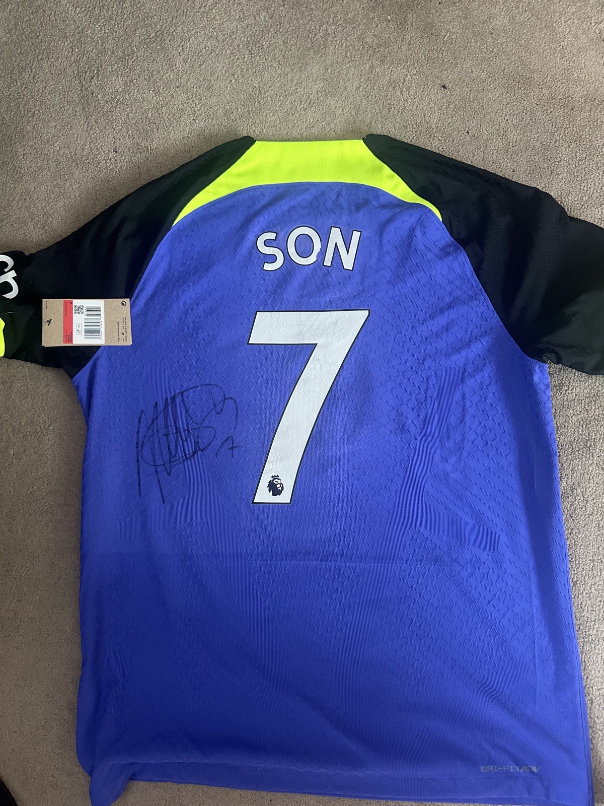 SON HEUNG MIN Signed Tottenham Hotspur Spurs 22/23 Football Away Shirt jersey   for sale on Ebay