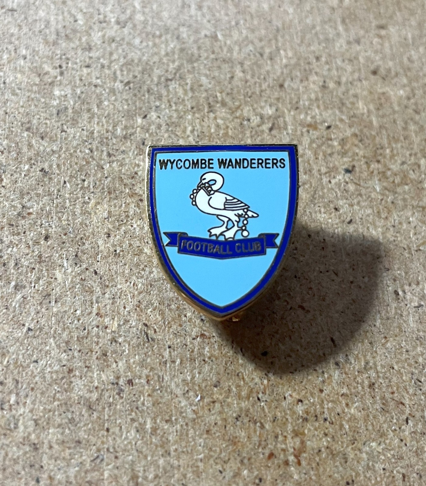 WYCOMBE WANDERERS RARE ENAMEL FOOTBALL SUPPORTERS BADGE for sale on Ebay