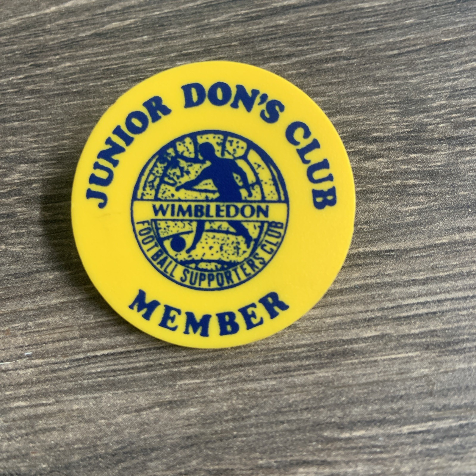 Wimbledon  Football  Club Old Junior Dons Club Badge for sale on Ebay
