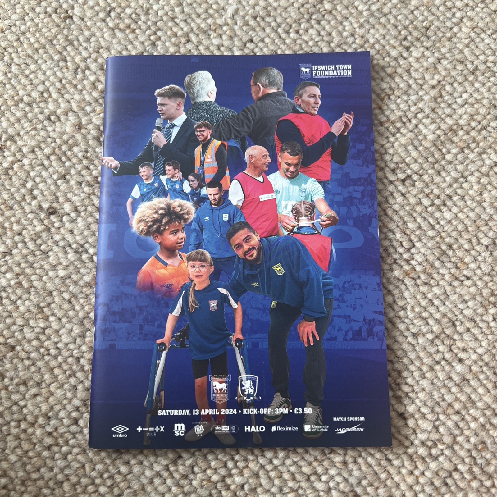 Ipswich Town Vs Middlesbrough Match Day Programme 13/04/2024 for sale on Ebay