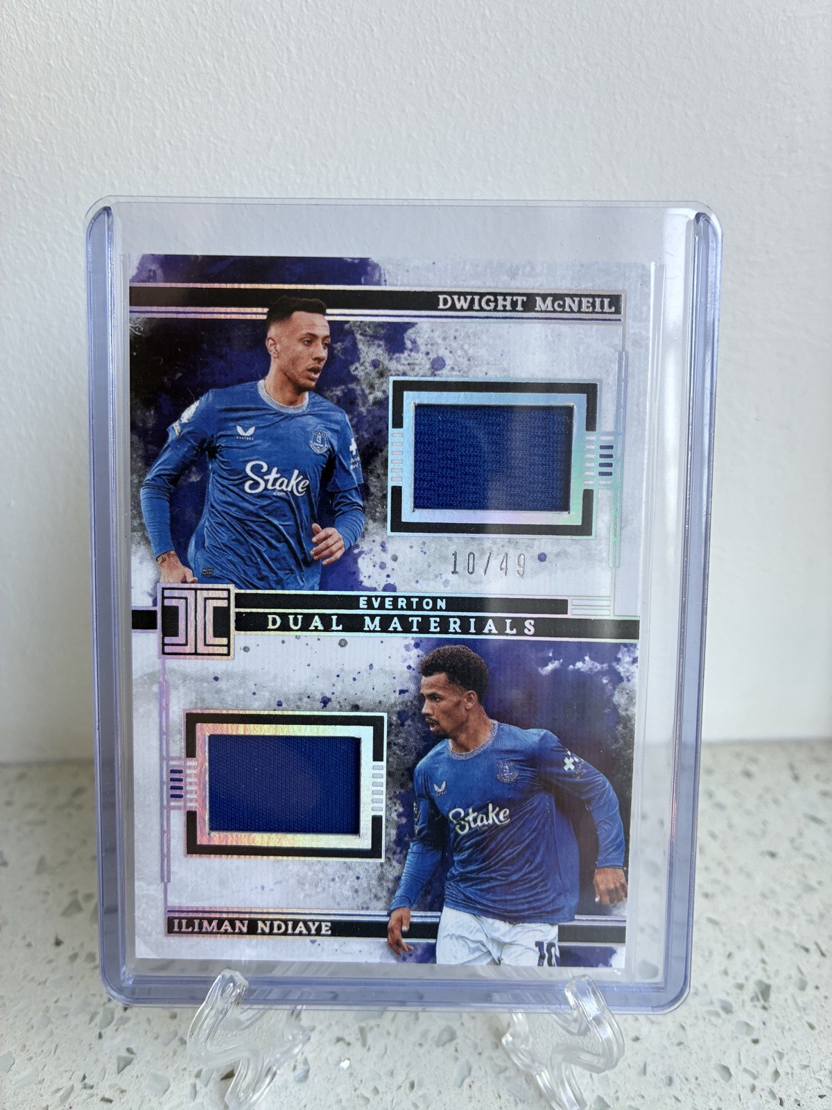 McNeil & Ndiaye Everton DualPatch 10/49 SSP! Panini Impeccable 24-25 Shirt match for sale on Ebay