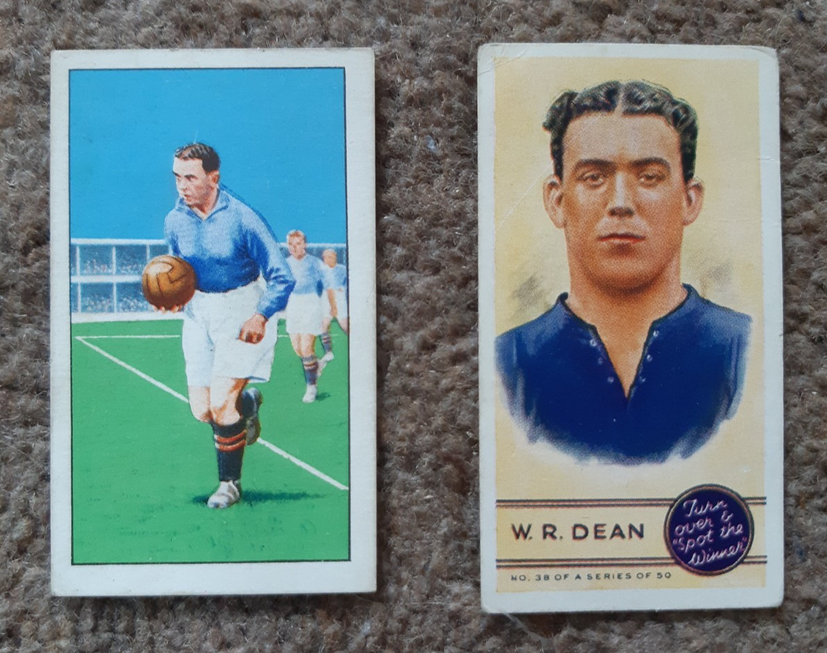 2 x Dixie Dean Everton cards for sale on Ebay