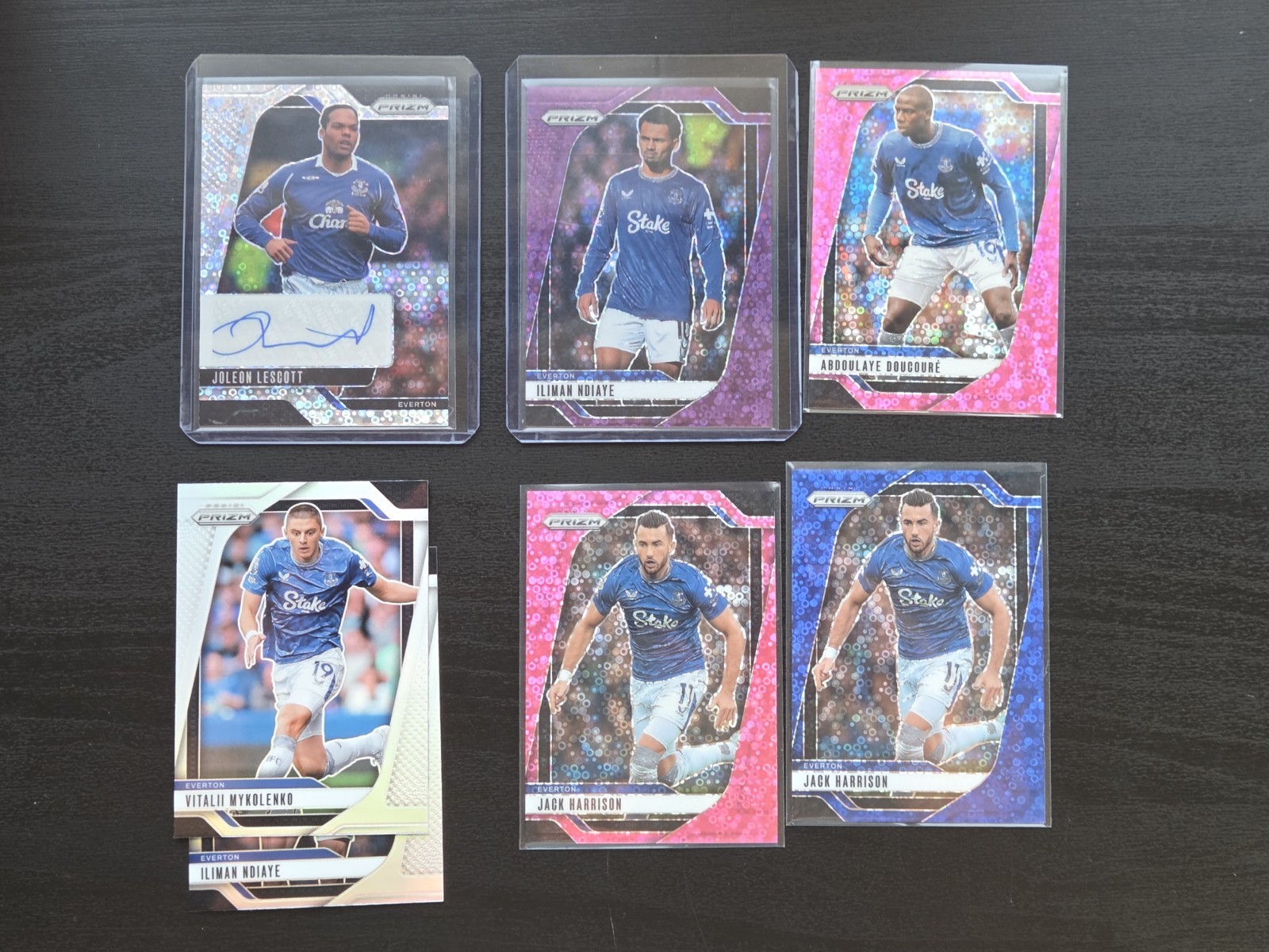 Lescott Auto Harrison /25 /99 /149 2025 Panini Prizm EPL Everton LOT for sale on Ebay